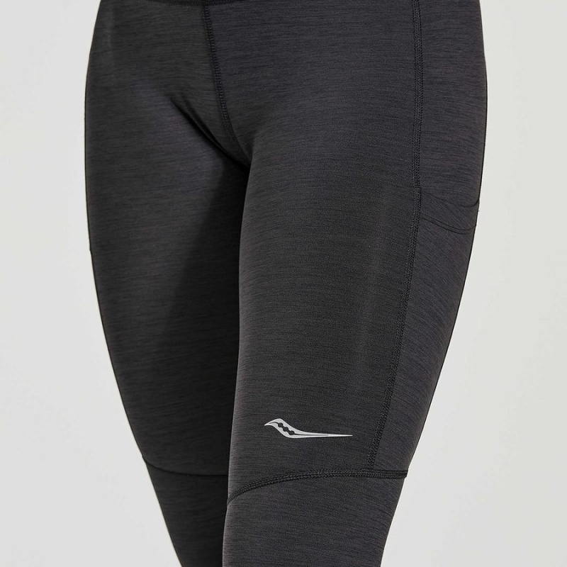 Black Saucony Fortify Women's Tight | Philippines S38502-V94