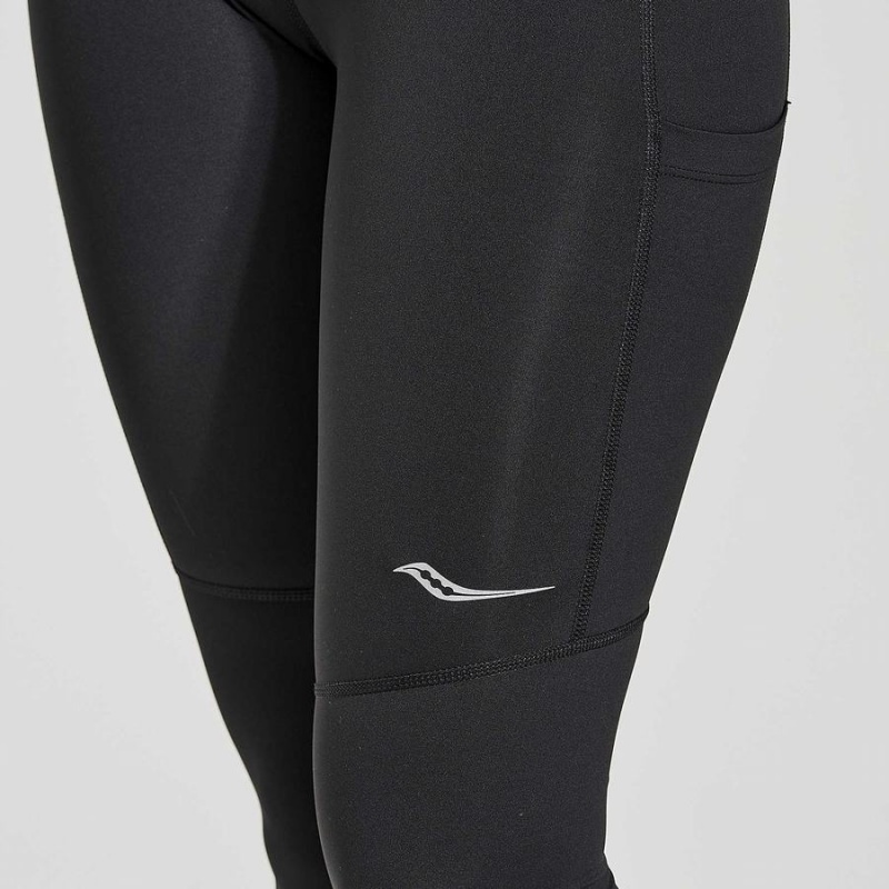 Black Saucony Fortify Women's Tight | Philippines S31079-B86