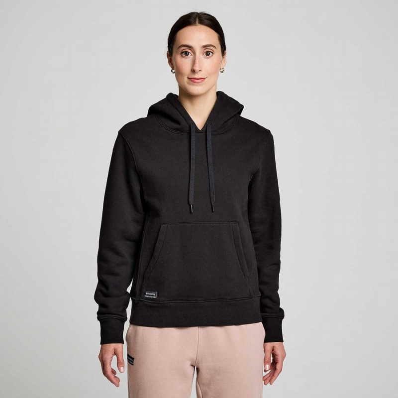 Black Saucony Recovery Hoody Men's Hoodie | Philippines S30754-F35