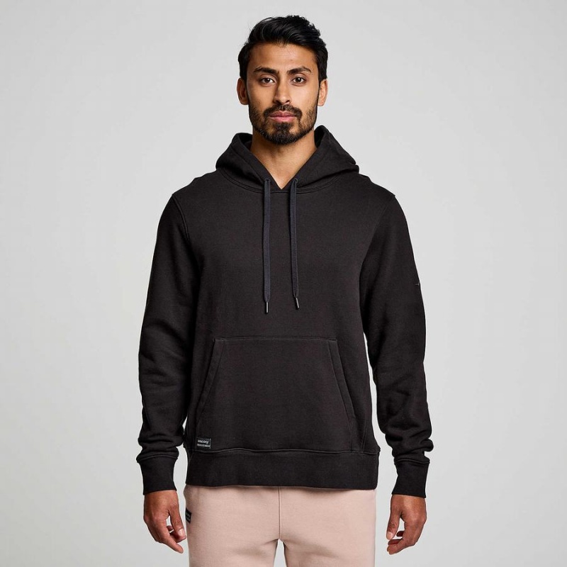 Black Saucony Recovery Hoody Men's Hoodie | Philippines S30754-F35