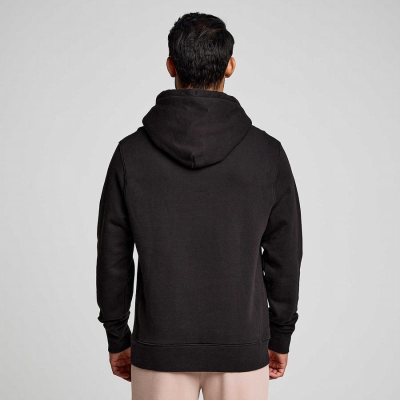 Black Saucony Recovery Hoody Men's Hoodie | Philippines S30754-F35