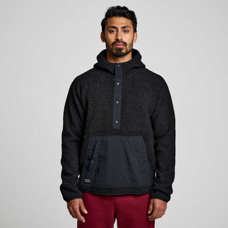 Black Saucony Recovery Sherpa Women's Pullover | Philippines S96208-Z09