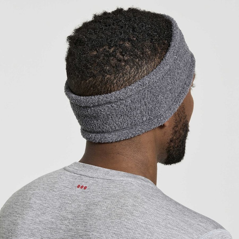 Black Saucony Rested Sherpa Men's Headband | Philippines S60127-J81