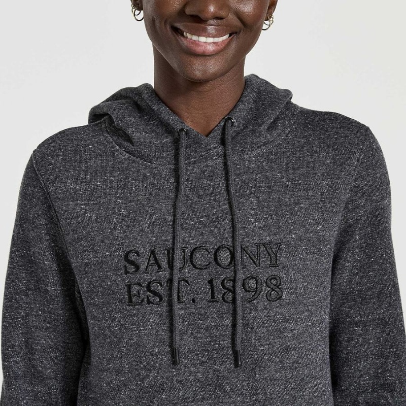 Black Saucony Rested Women's Hoodie | Philippines S25071-U29