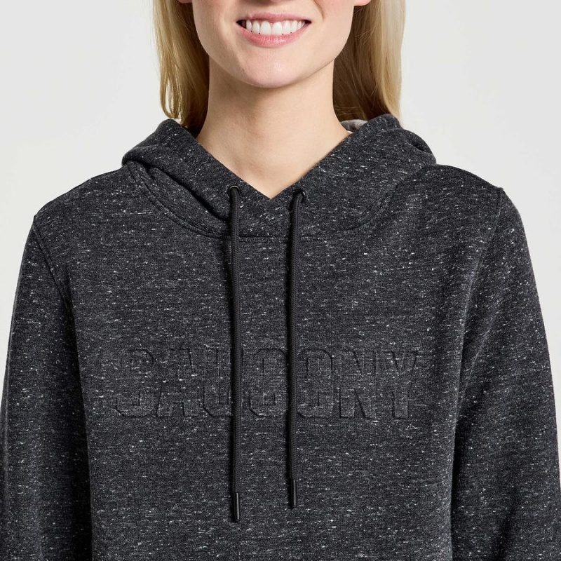 Black Saucony Rested Women's Hoodie | Philippines S25643-P40