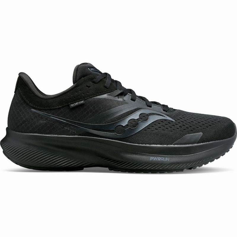 Black Saucony Ride 16 Men\'s Running Shoes | Philippines S72045-C60