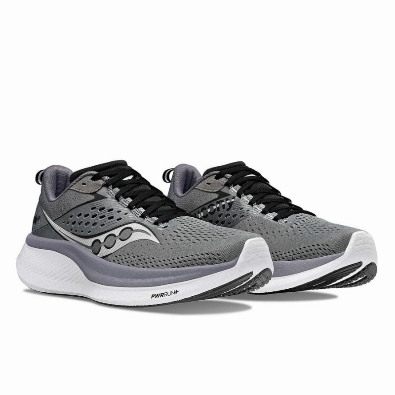 Black Saucony Ride 17 Men's Running Shoes | Philippines S03571-M36