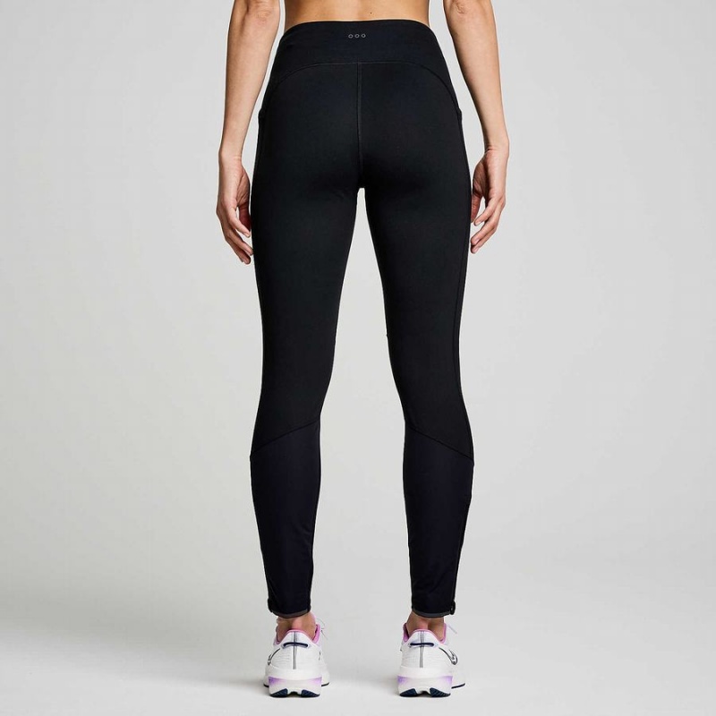 Black Saucony Runshield Women's Tight | Philippines S08291-D62