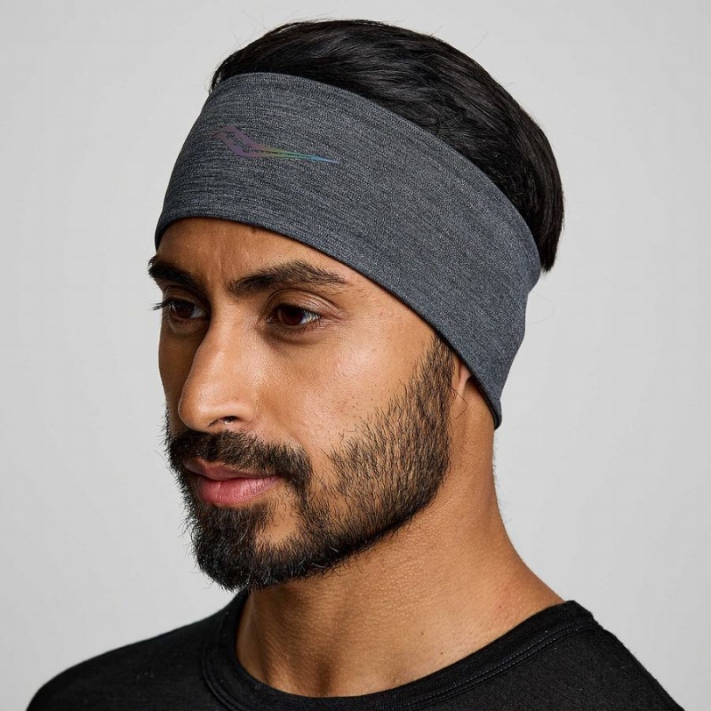 Black Saucony Solstice Men\'s Headband | Philippines S39046-U10