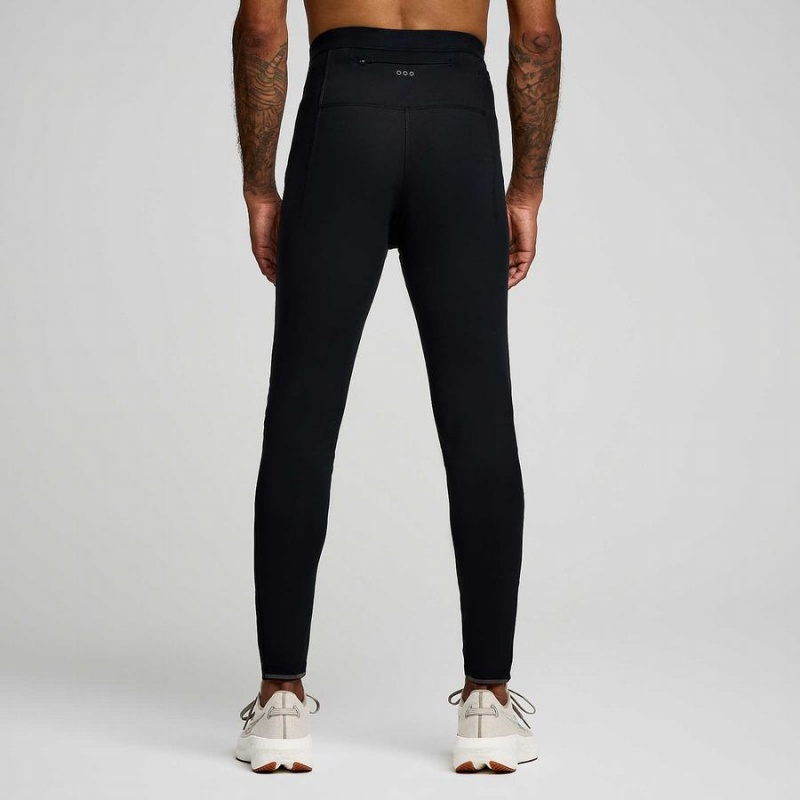 Black Saucony Solstice Men's Tight | Philippines S60723-D31