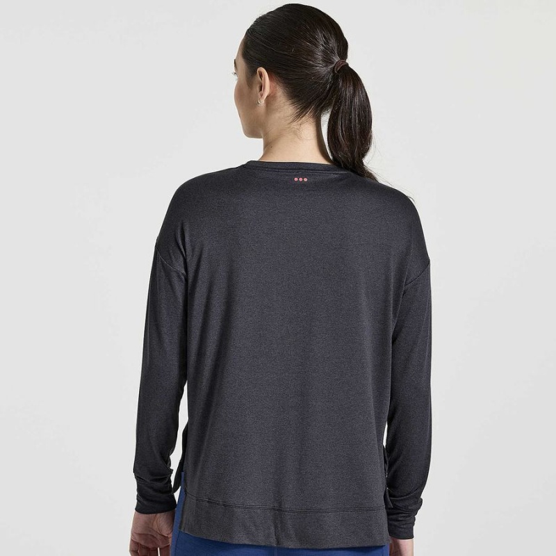 Black Saucony Sunday Layer Women's Tops | Philippines S76594-J14