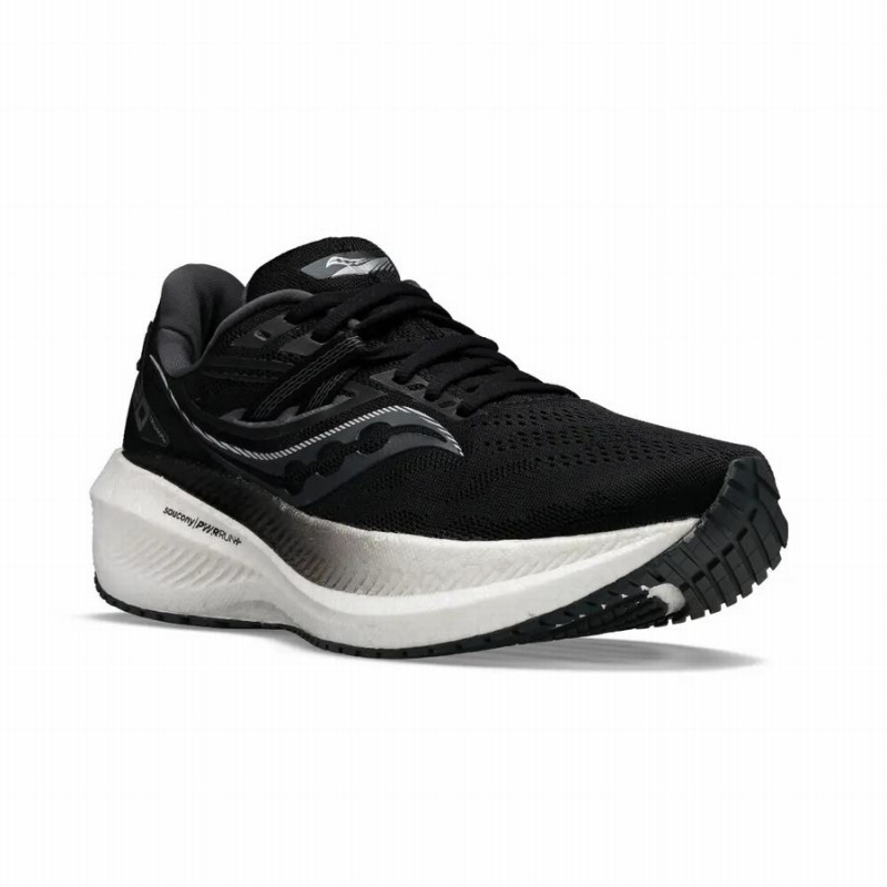 Black Saucony Triumph 20 Men's Running Shoes | Philippines S21856-K58