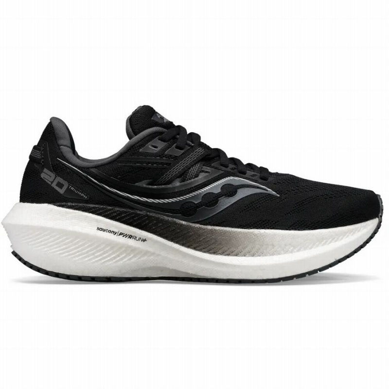 Black Saucony Triumph 20 Men\'s Running Shoes | Philippines S21856-K58