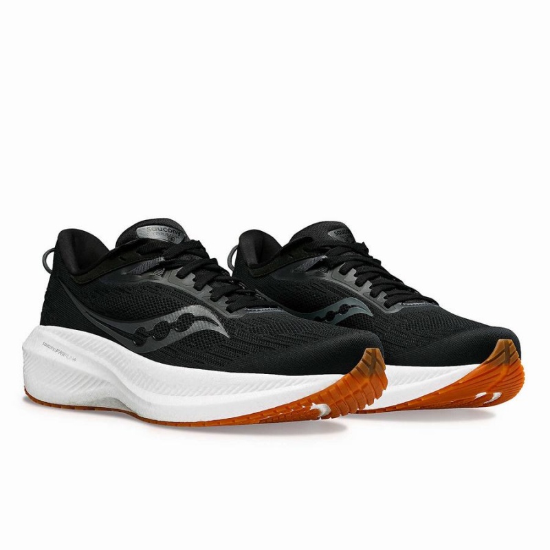 Black Saucony Triumph 21 Men's Running Shoes | Philippines S87094-G57