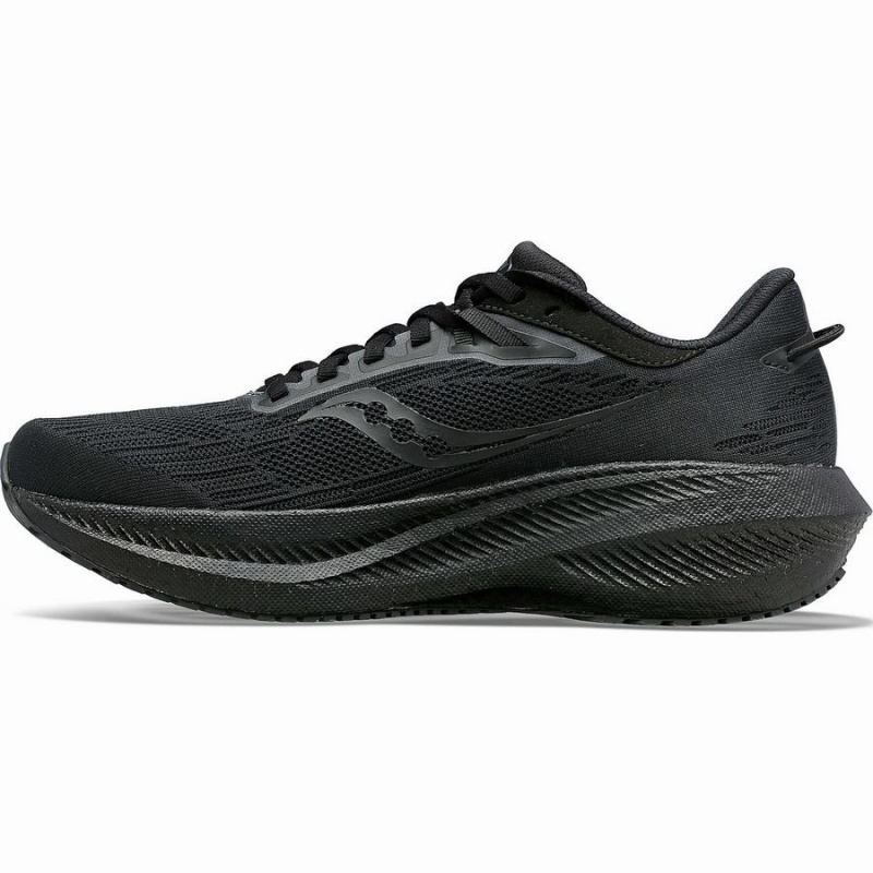 Black Saucony Triumph 21 Men's Running Shoes | Philippines S89761-M93