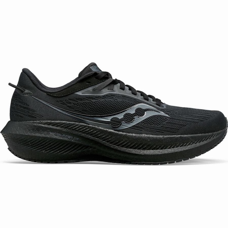 Black Saucony Triumph 21 Men\'s Running Shoes | Philippines S89761-M93