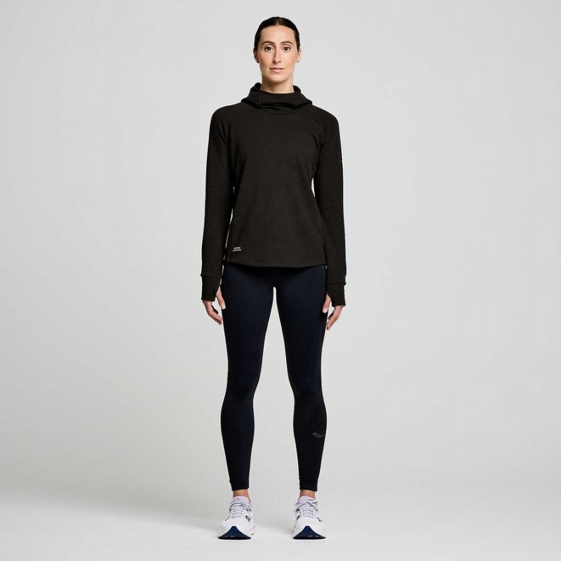 Black Saucony Triumph Tunic Women's Hoodie | Philippines S18640-U93