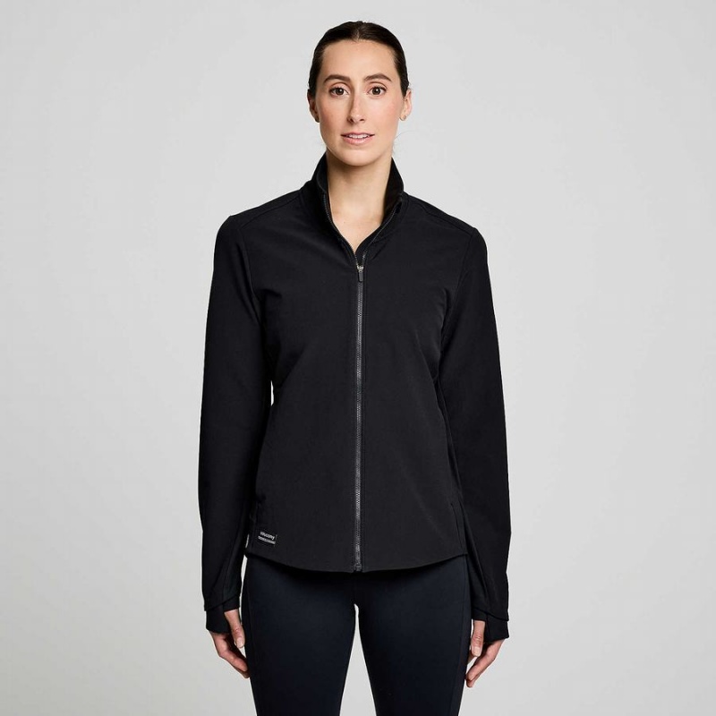 Black Saucony Triumph Women\'s Jackets | Philippines S92685-H80