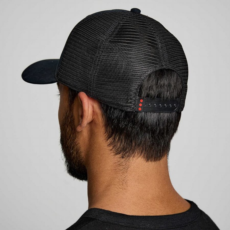 Black Saucony Trucker Men's Hats | Philippines S35127-J57