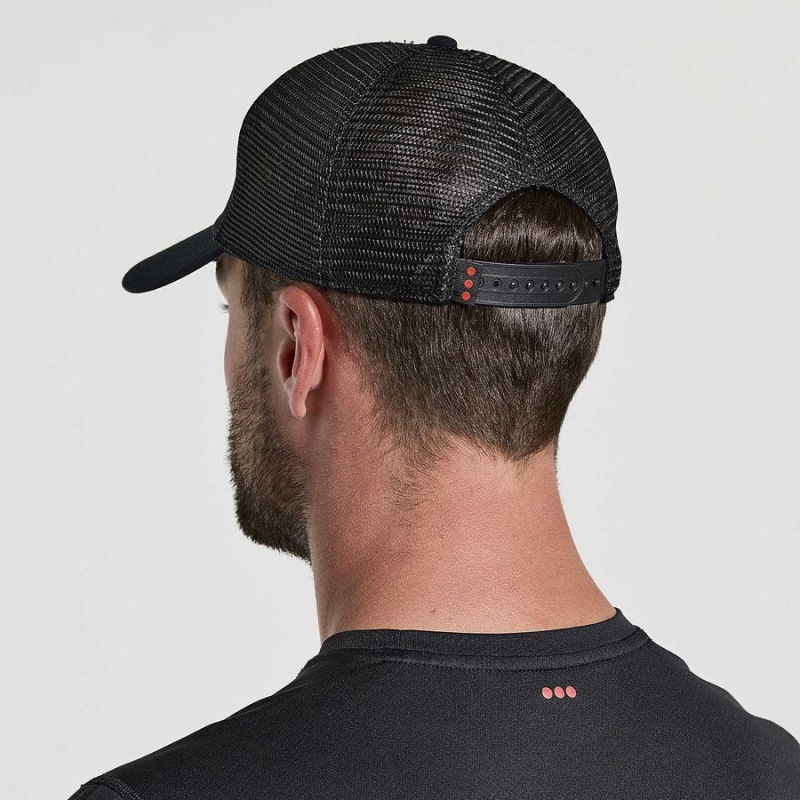 Black Saucony Trucker Men's Hats | Philippines S97652-K10