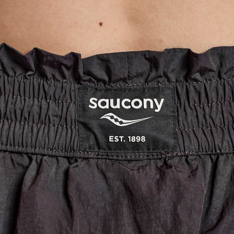 Black Saucony Unwind Women's Shorts | Philippines S63849-G27