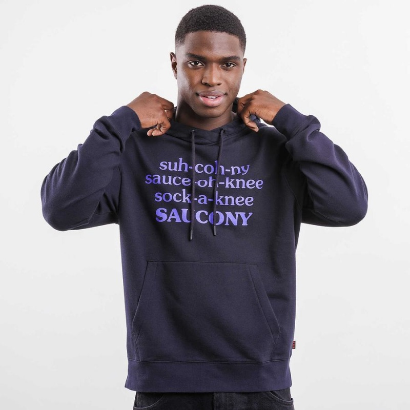 Black Saucony X Frank Cooke Rested Men\'s Hoodie | Philippines S34085-M91