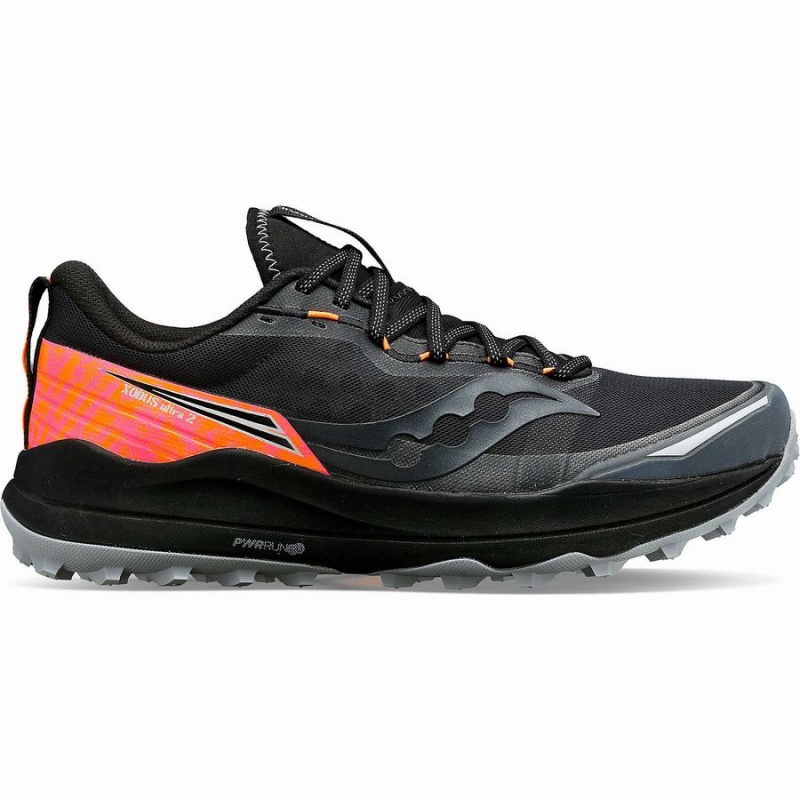 Black Saucony Xodus Ultra 2 Men\'s Running Shoes | Philippines S14789-P09