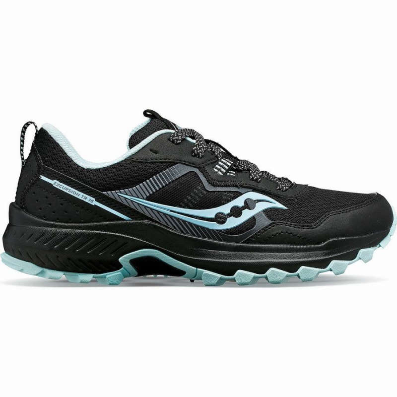 Black / Blue Saucony Excursion TR16 Women\'s Trail Running Shoes | Philippines S89752-S27