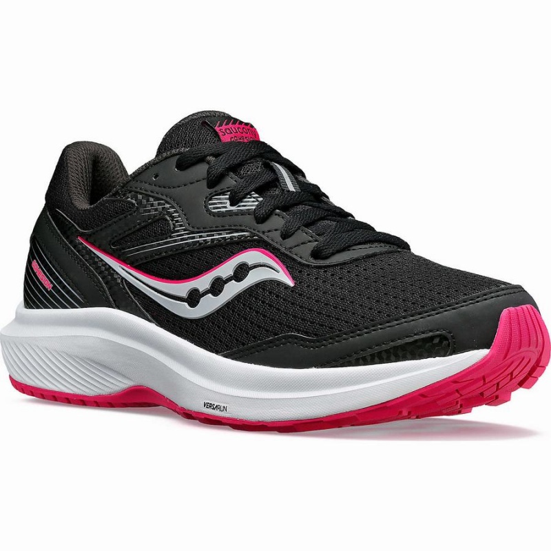 Black / Fuchsia Saucony Cohesion 16 Women's Walking Shoes | Philippines S79320-K56