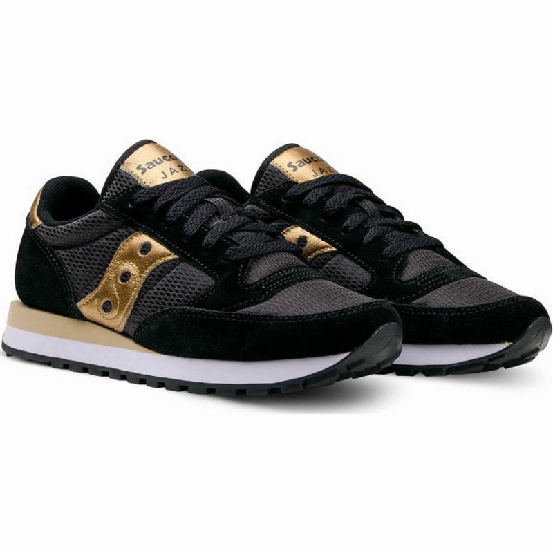 Black / Gold Saucony Jazz Original Women's Sneakers | Philippines S23197-V15