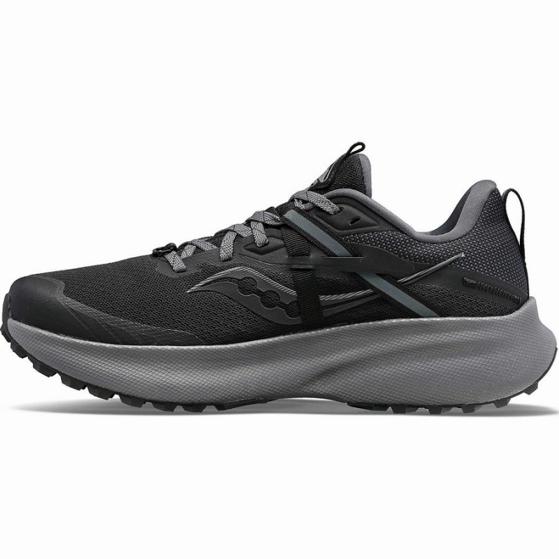 Black / Grey Saucony Ride 15 TR Men's Trail Running Shoes | Philippines S48075-C14