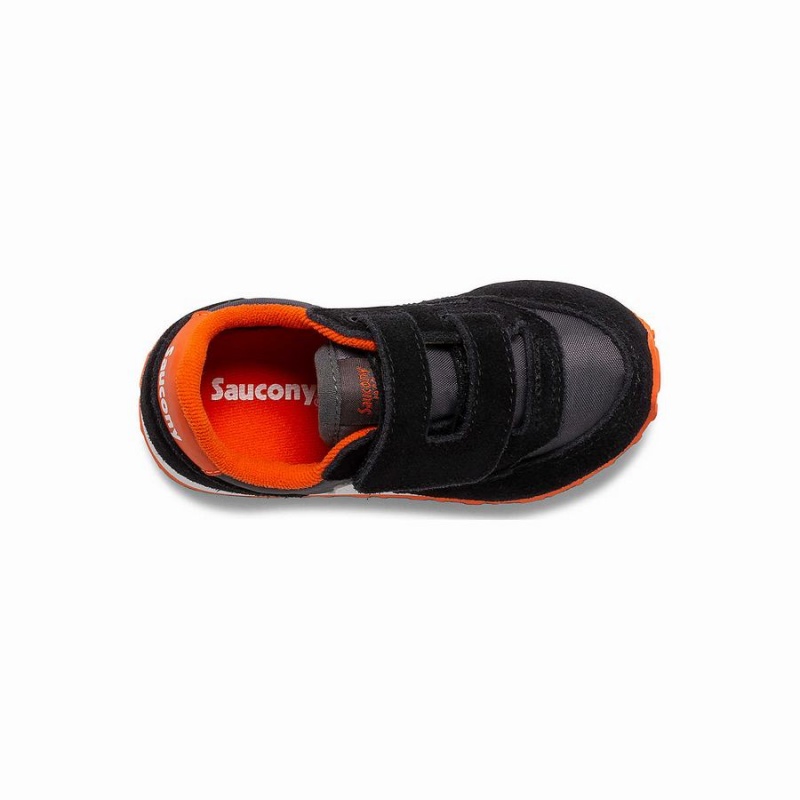 Black / Grey / Orange Saucony Baby Jazz Hook & Loop Kids' Sneakers | Philippines S82641-F80