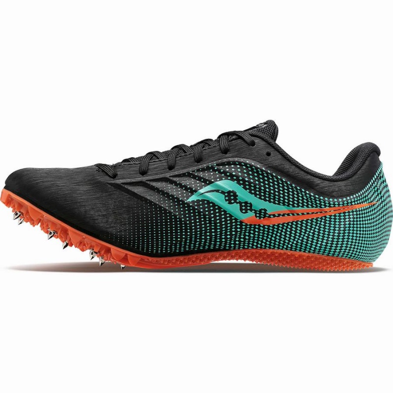 Black / Mint Saucony Spitfire 5 Men's Track Spikes | Philippines S62918-X47