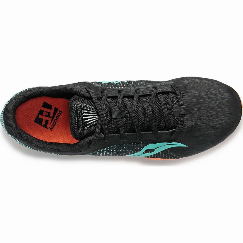 Black / Mint Saucony Spitfire 5 Men's Track Spikes | Philippines S62918-X47