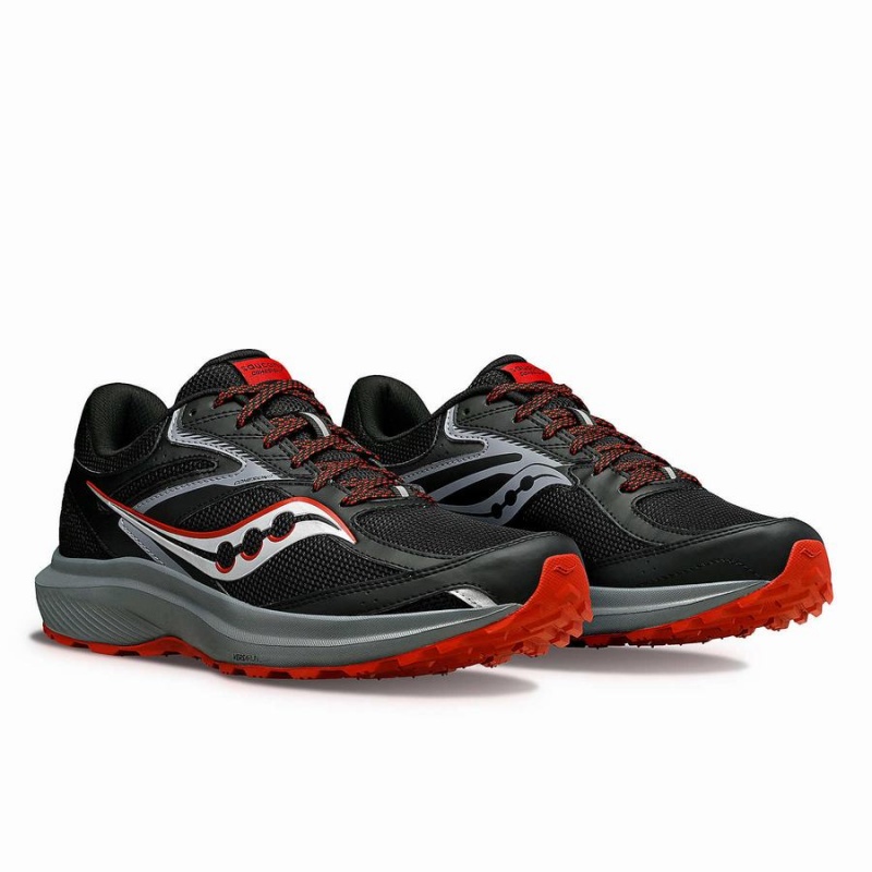 Black / Orange Saucony Cohesion TR17 Men's Running Shoes | Philippines S02138-H56