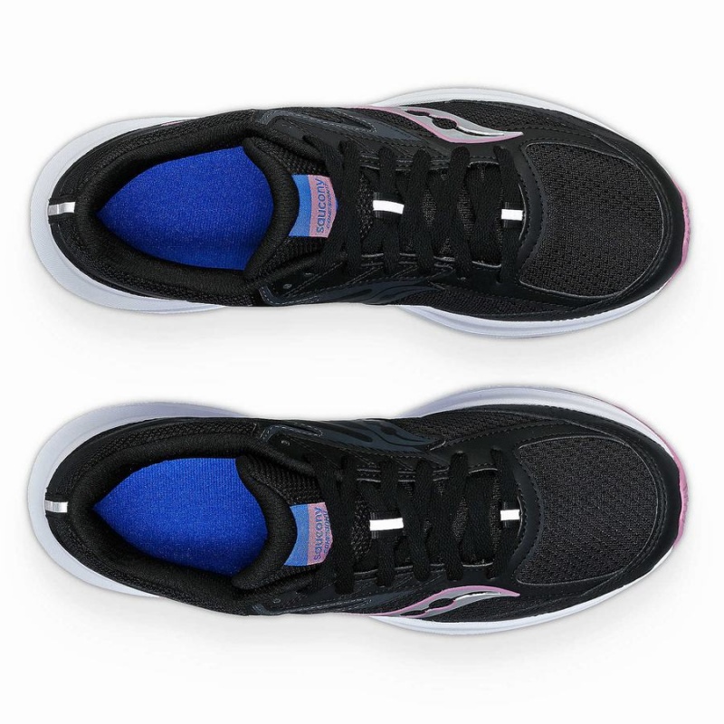 Black / Purple Saucony Cohesion 17 Wide Women's Running Shoes | Philippines S63509-P79