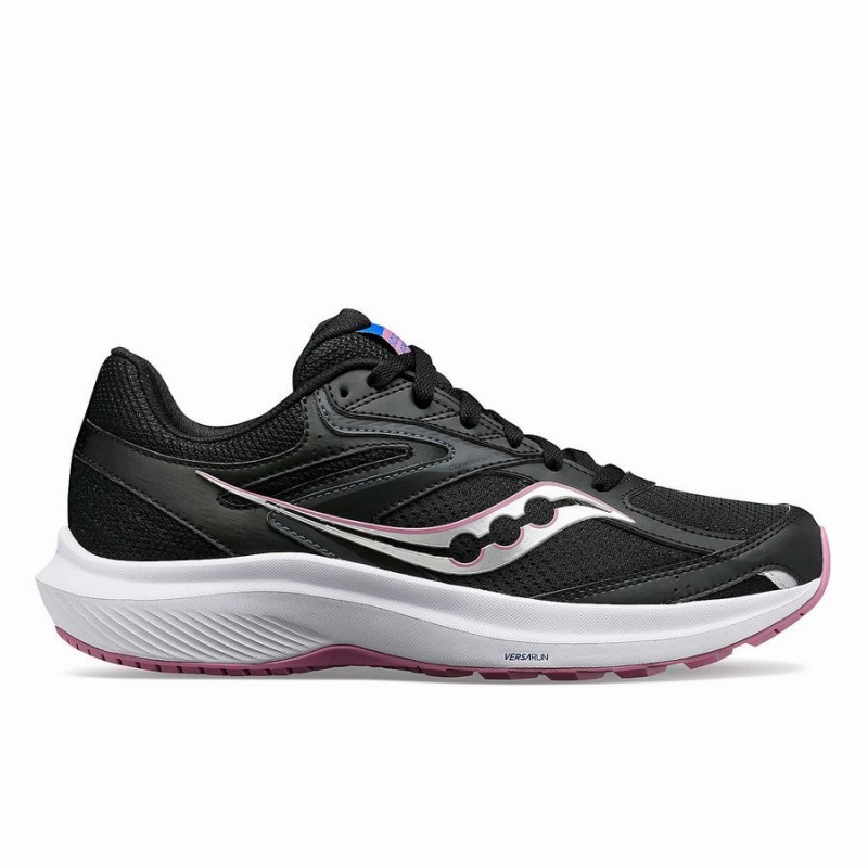 Black / Purple Saucony Cohesion 17 Wide Women\'s Running Shoes | Philippines S63509-P79