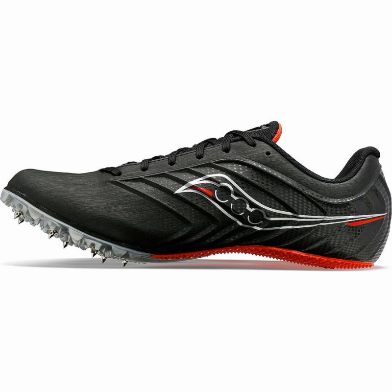 Black / Red Saucony Spitfire 5 Men's Track Spikes | Philippines S86274-C82