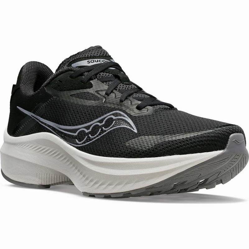 Black / White Saucony Axon 3 Men's Running Shoes | Philippines S54108-T71