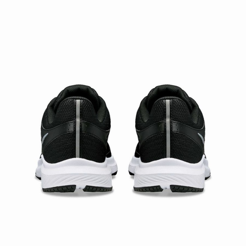 Black / White Saucony Cohesion 17 Wide Men's Running Shoes | Philippines S08795-K06