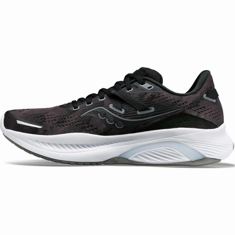 Black / White Saucony Guide 16 Men's Running Shoes | Philippines S05637-K46