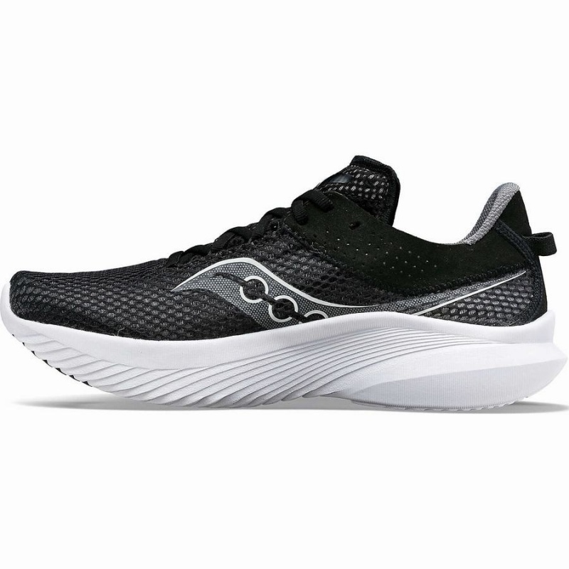 Black / White Saucony Kinvara 14 Men's Running Shoes | Philippines S50724-M70