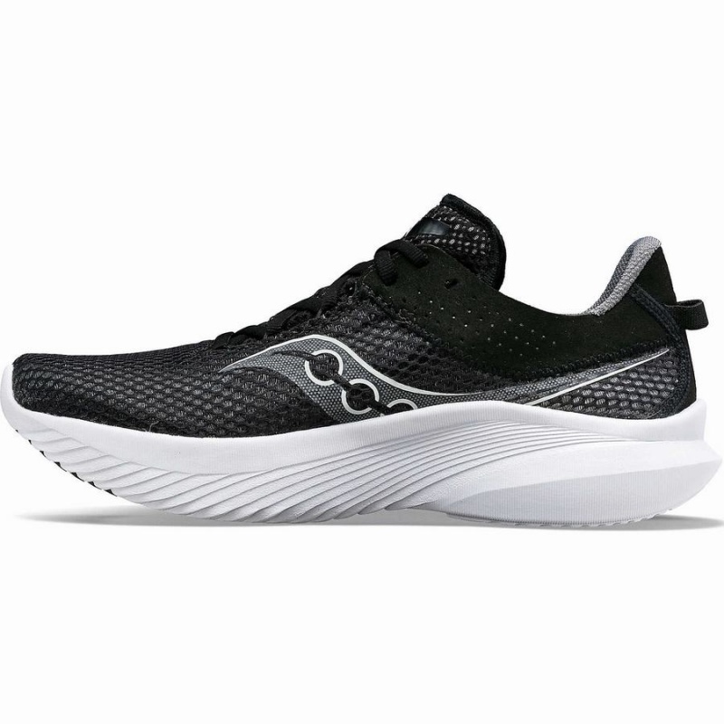 Black / White Saucony Kinvara 14 Wide Men's Running Shoes | Philippines S47108-M05