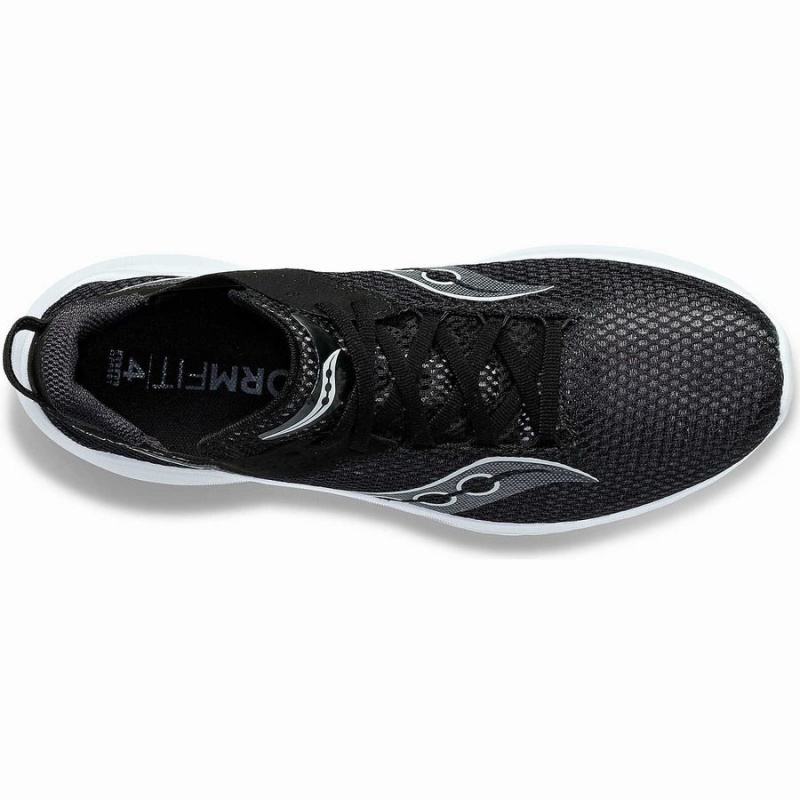 Black / White Saucony Kinvara 14 Wide Women's Running Shoes | Philippines S71835-N70