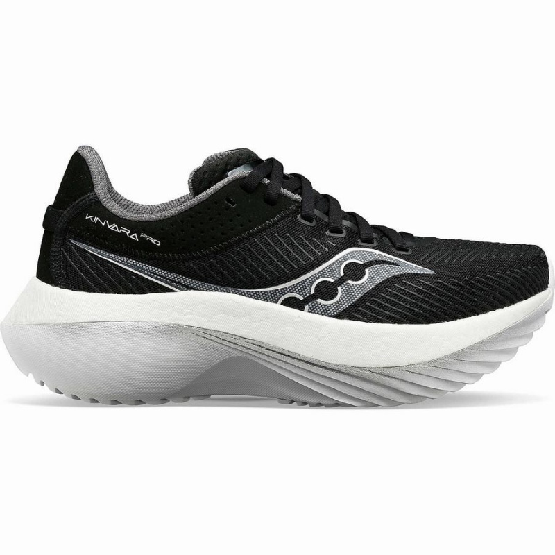 Black / White Saucony Kinvara Pro Men\'s Running Shoes | Philippines S07956-J13