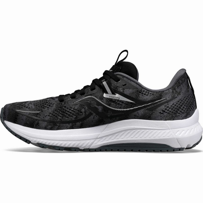 Black / White Saucony Omni 21 Wide Men's Running Shoes | Philippines S74520-T84