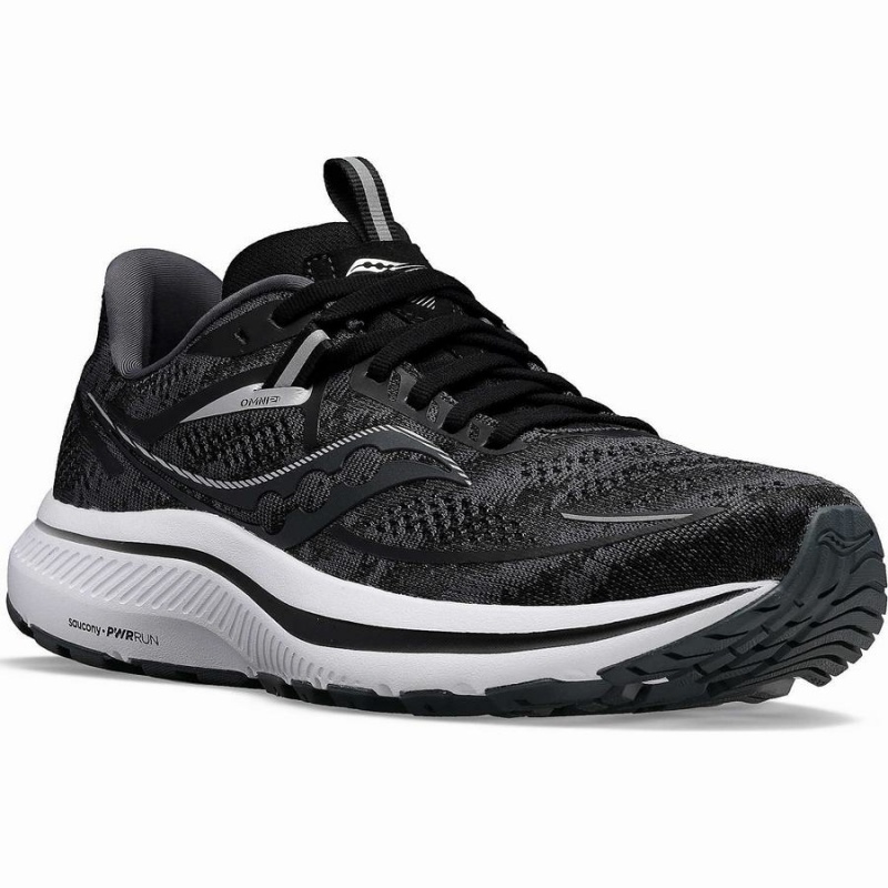 Black / White Saucony Omni 21 Wide Men's Running Shoes | Philippines S74520-T84