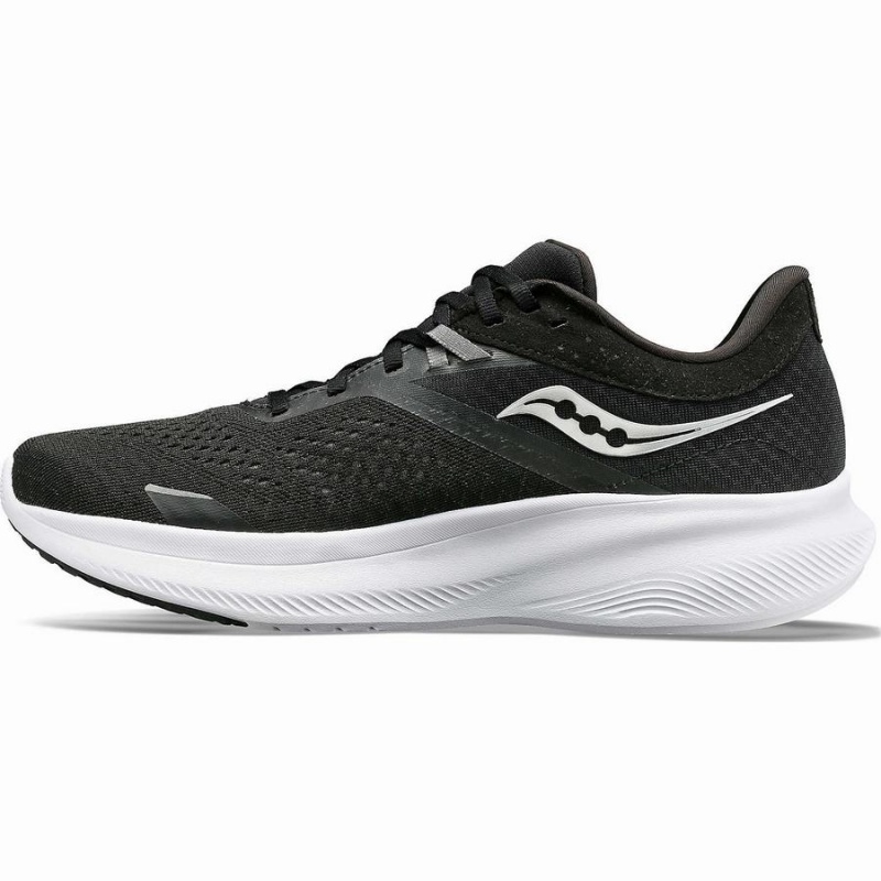 Black / White Saucony Ride 16 Men's Running Shoes | Philippines S46832-A23