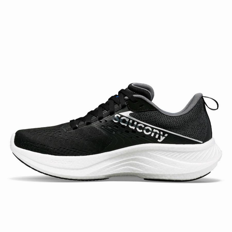 Black / White Saucony Ride 17 Men's Running Shoes | Philippines S21946-A21