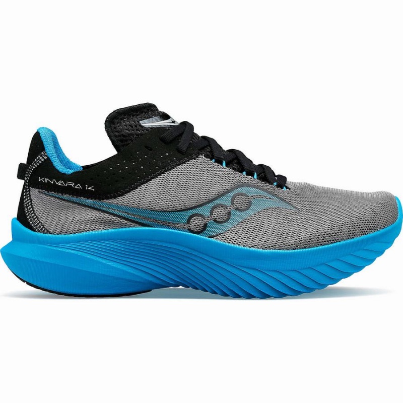 Blue Grey Saucony Kinvara 14 Men\'s Running Shoes | Philippines S14687-D43